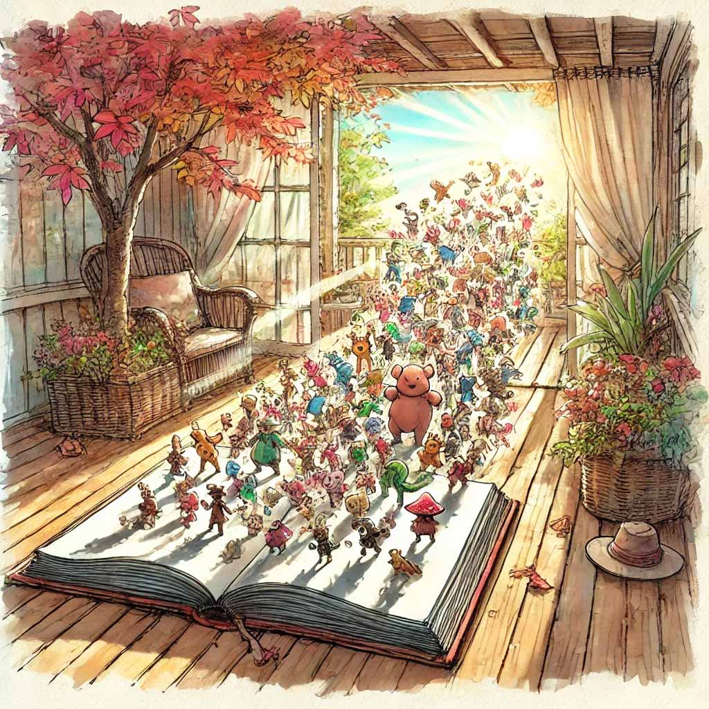 絵本から物語が実体化している