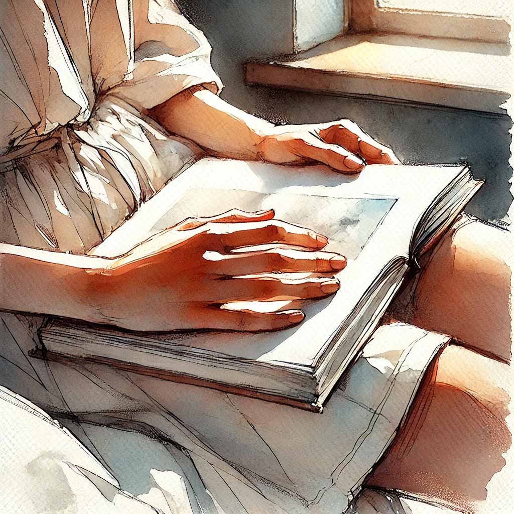 絵本を読んでいる子ども