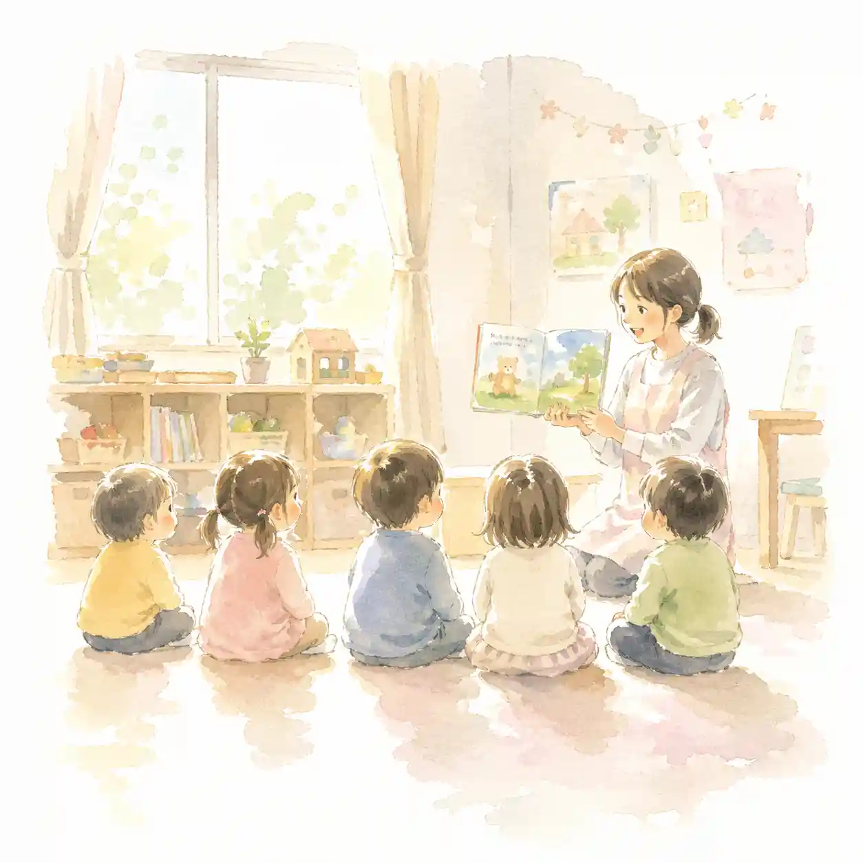 保育園での読み聞かせ