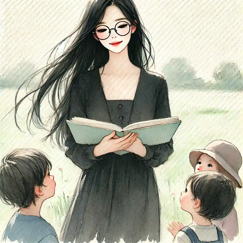 周りに集まってくる子供